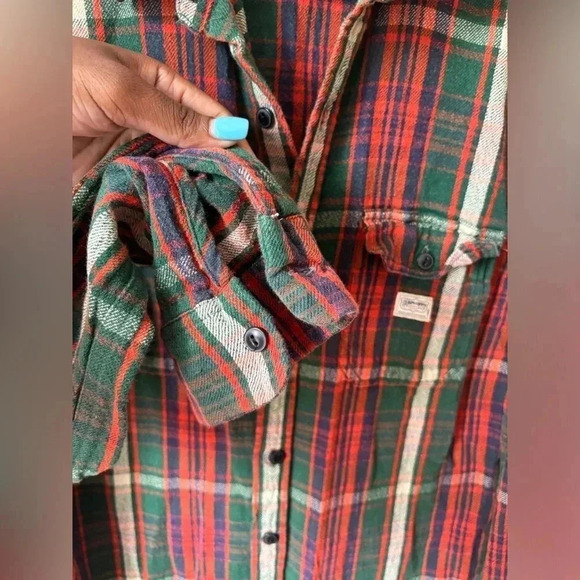 Denim & Supply Ralph Lauren Cotton Plaid Button Casual Long Sleeve Size L - Picture 4 of 10
